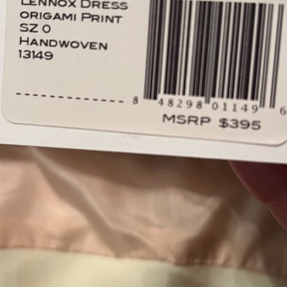 NEW Crop David Peck Dress Lennox Origami Print Sz 0 MSRP $395 - Picture 11 of 11